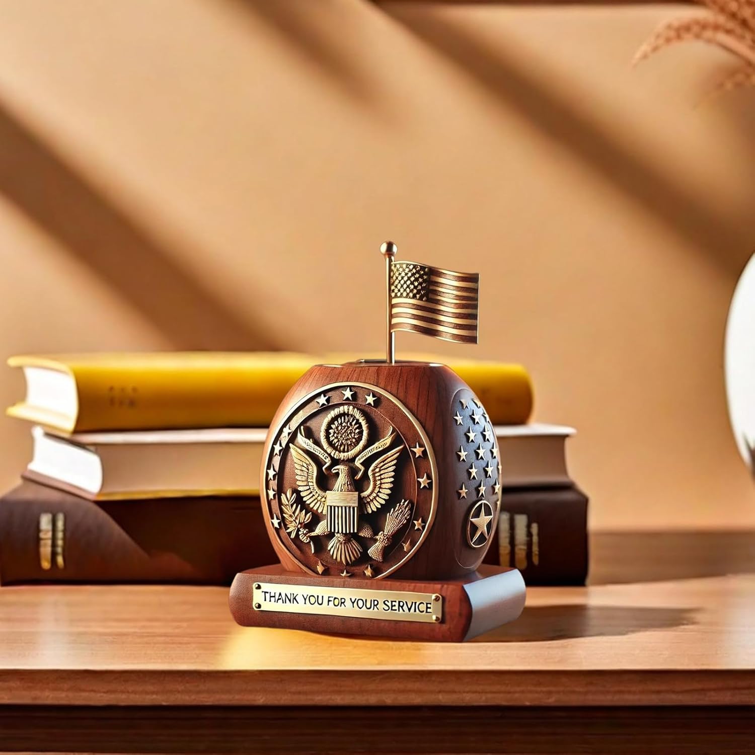 Veterans tribute pen holder