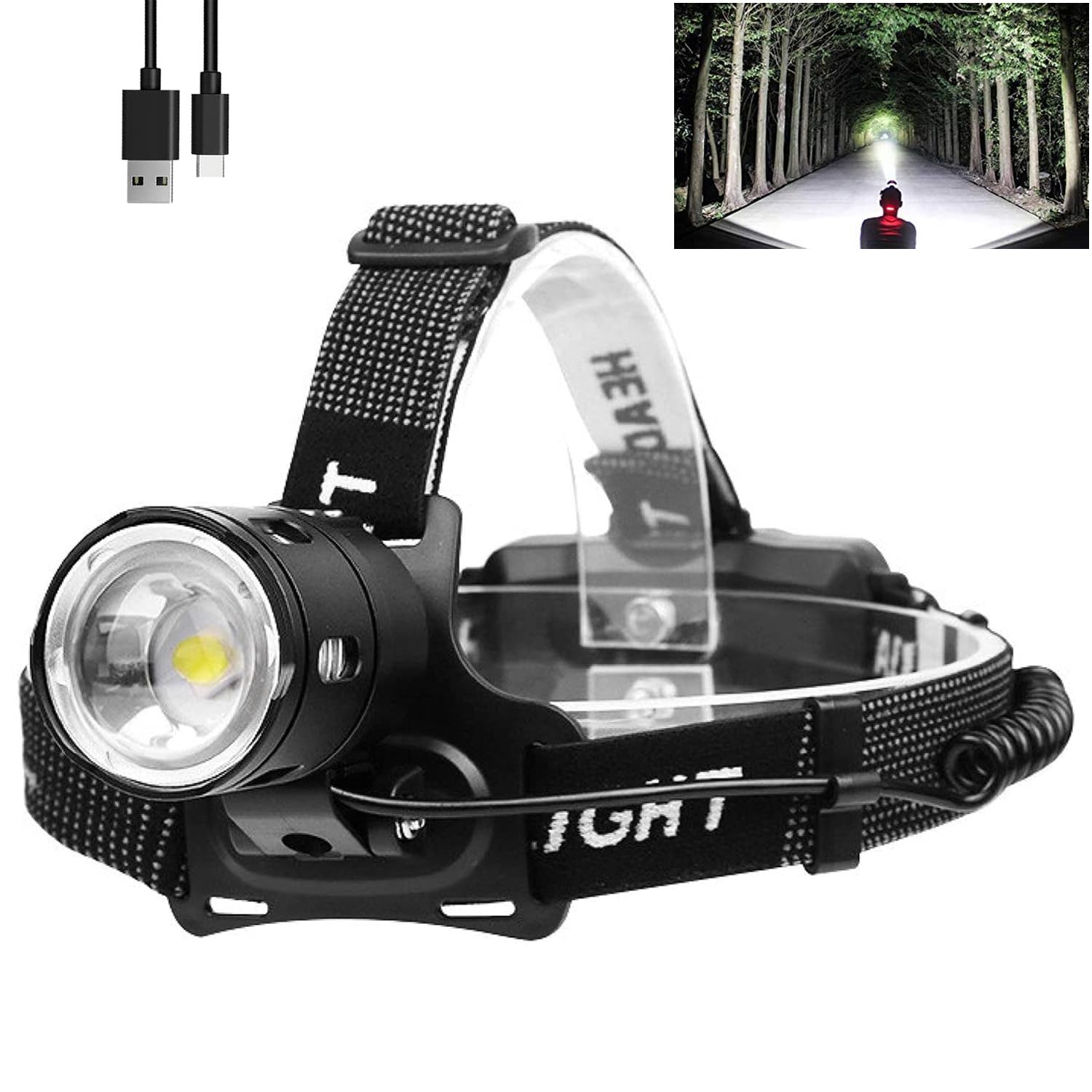 Super Bright Rechargeable LED Professional Headlamp