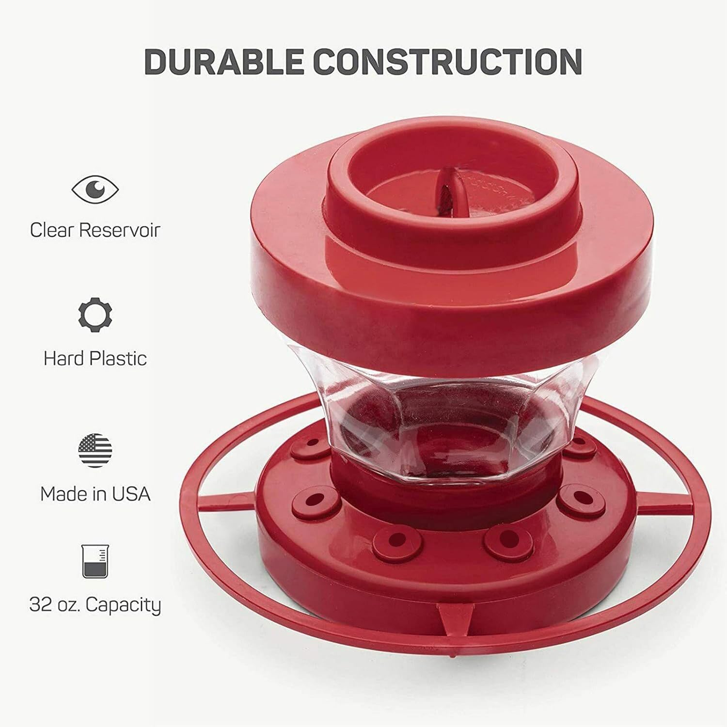 Transparent Hummingbird Feeder for Garden