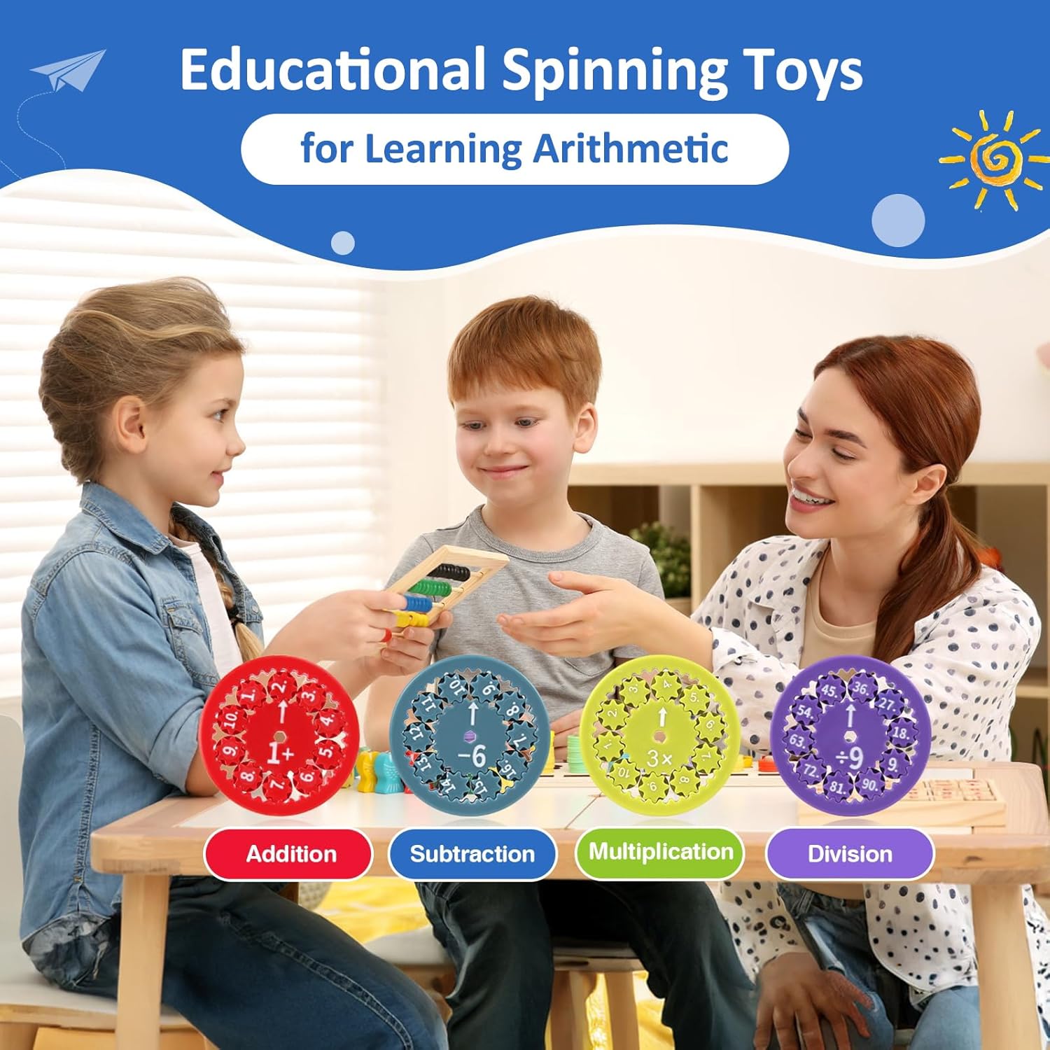 Math Fidget Spinners for Kids