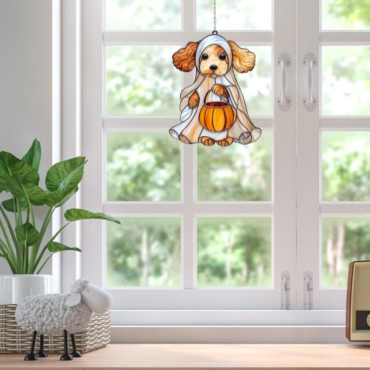 🎃Halloween Ghost Animal Pumpkin Suncatcher Window Decor