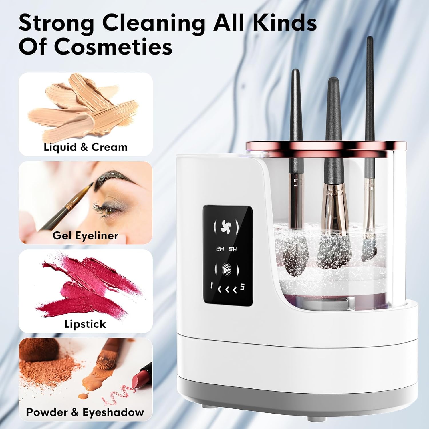 3 IN 1 Electric Makeup Brush Cleaner Machine