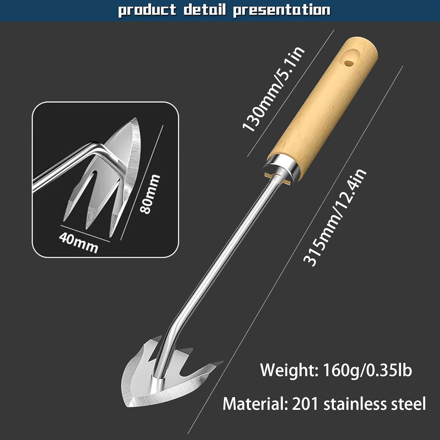 2025 New 3-Tooth Manganese Steel Weeding Tool