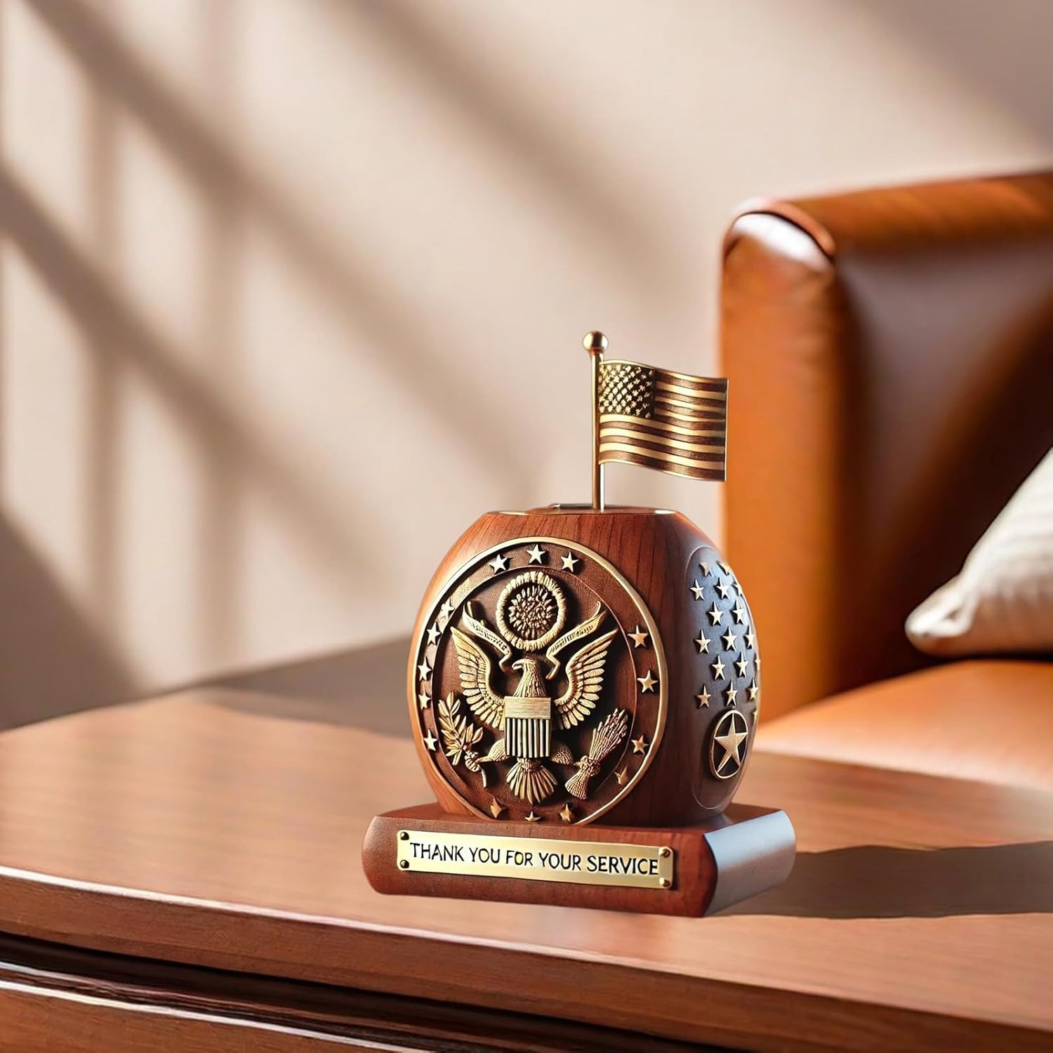 Veterans tribute pen holder