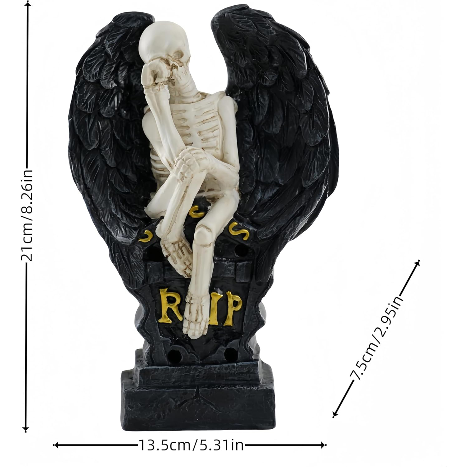 Halloween horror decorations with LED lights