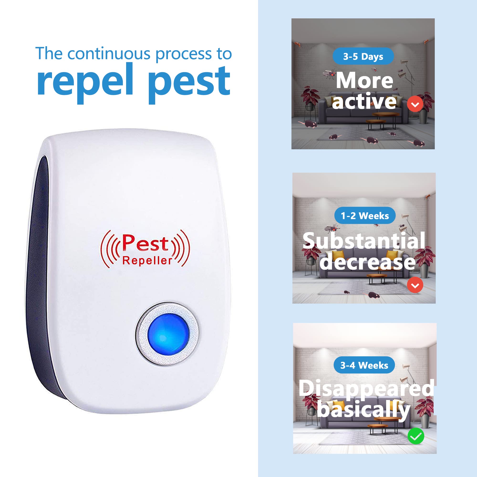 🔥LAST DAY-40% OFF🔥Ultrasonic Pest Repeller for Mosquito