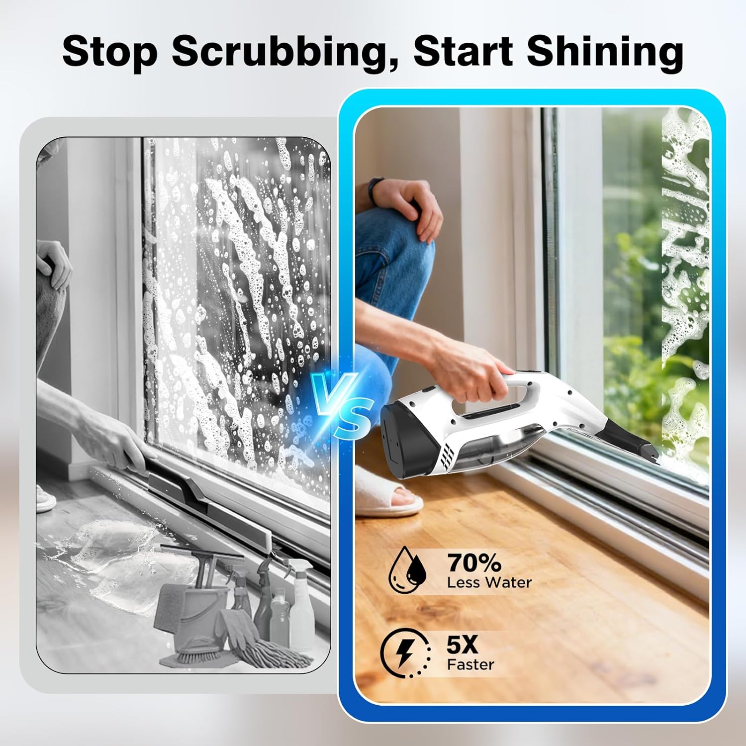 Cordless Window Vacuum Squeegee ✨