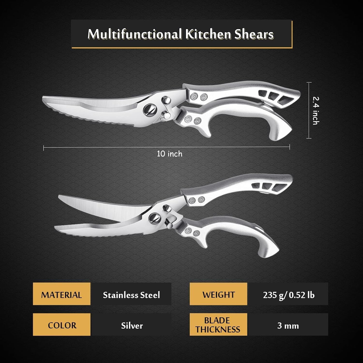 Heavy Duty Stainless Steel Bone-Cut Scissors