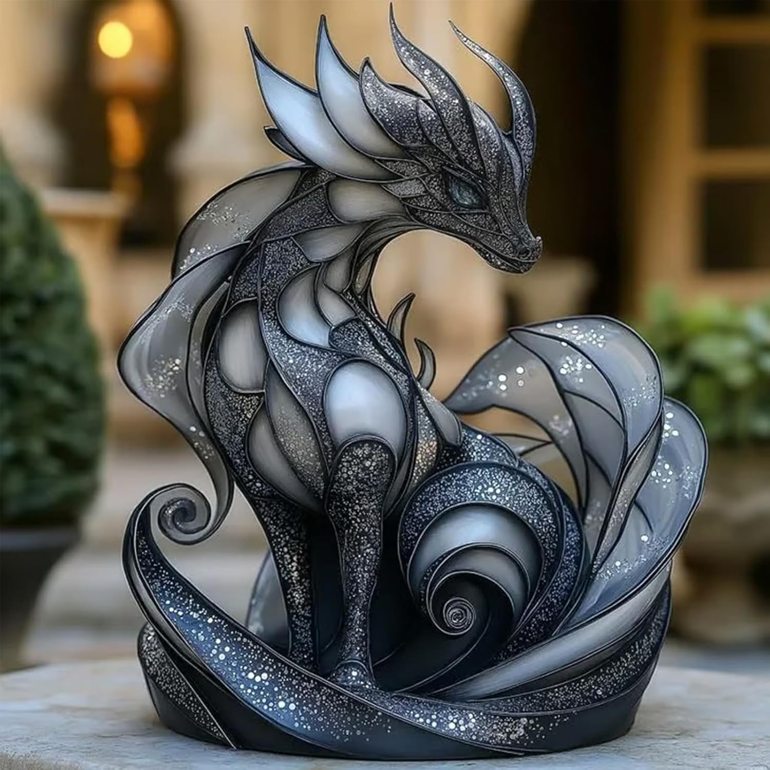 🐉Galaxy Dragon Statue – Mystical Fantasy Home Decor