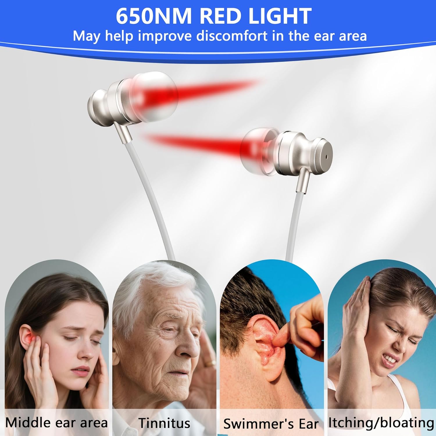 Red Light Therapy Tinnitus Relief Device