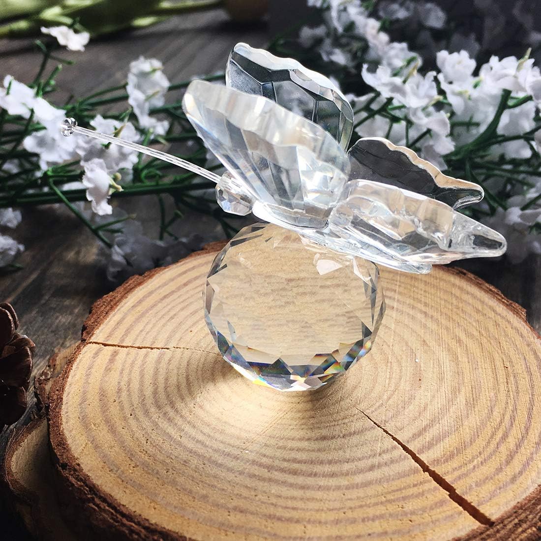 Crystal Flying Butterfly Decor 