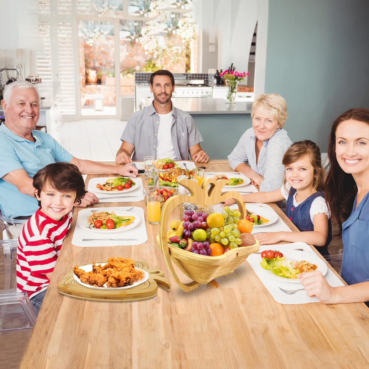 🔥Hot Sale 49% OFF - Foldable Bamboo Fruit And Vegetable Basket