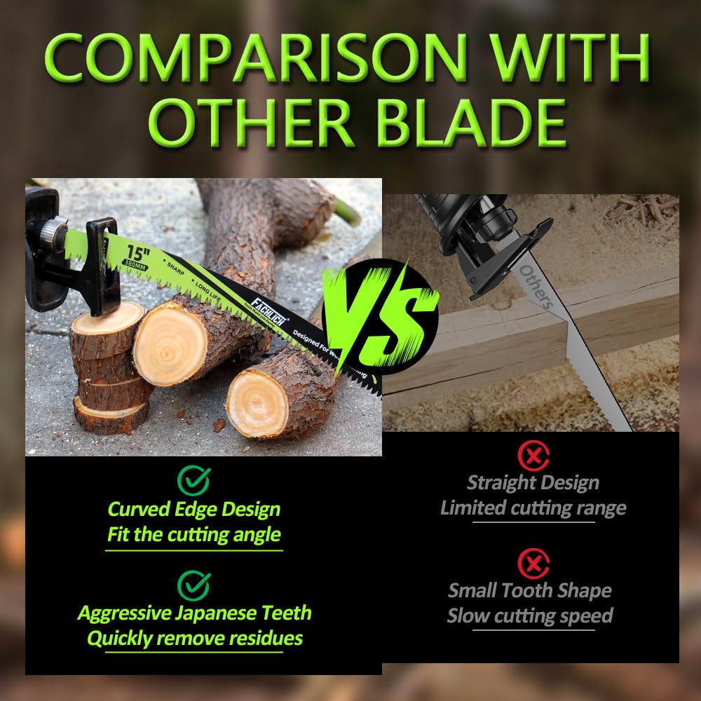 Hot Sale Promotion 49% OFF🔥15-inch, 4-piece Japanese-style reciprocating saw blade set