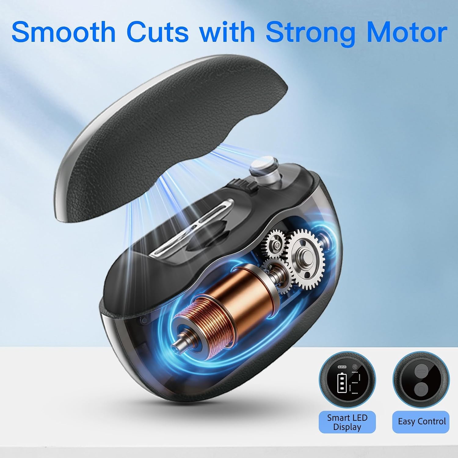 Senior Electric Nail Clipper with Adjustable Blade & Magnifier