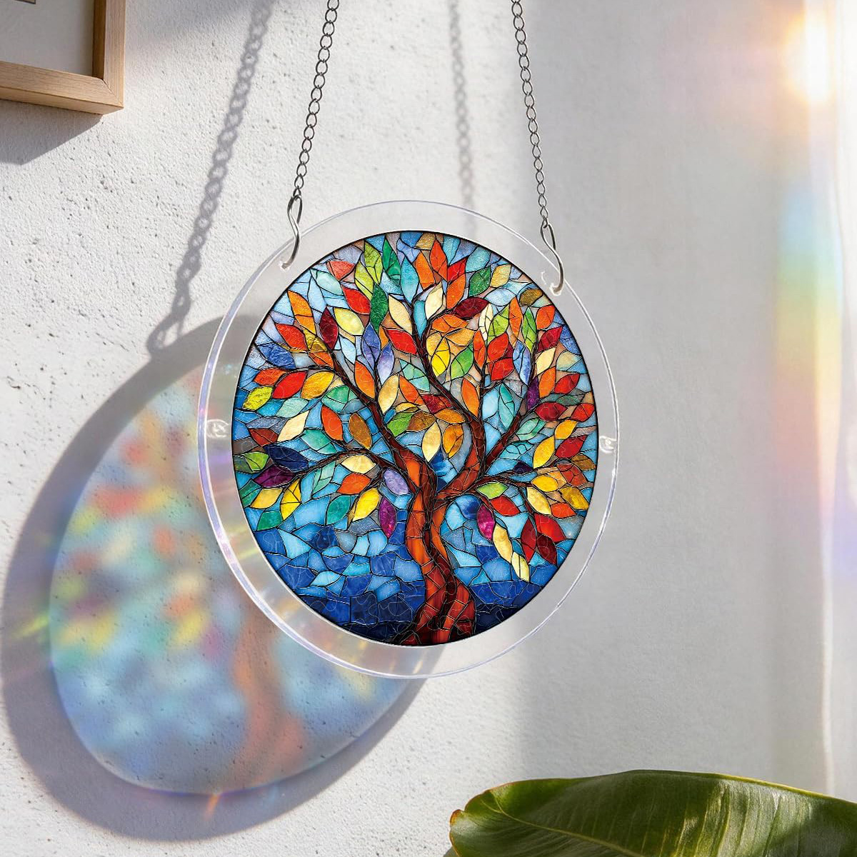 Stained Glass Jigsaw Puzzle Suncatcher