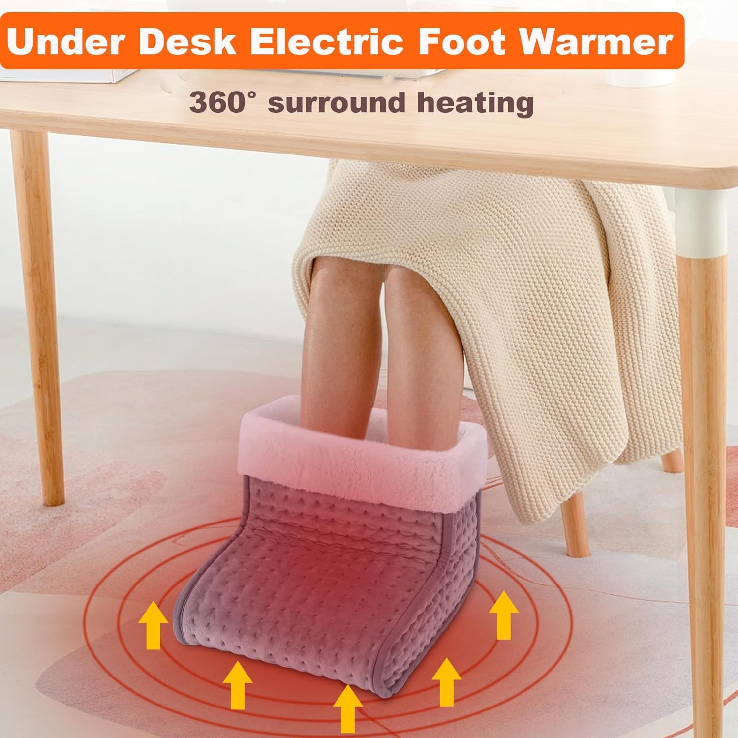 Electric Foot Warmer With Washable Lining (Dark Gray) 🔥🧦