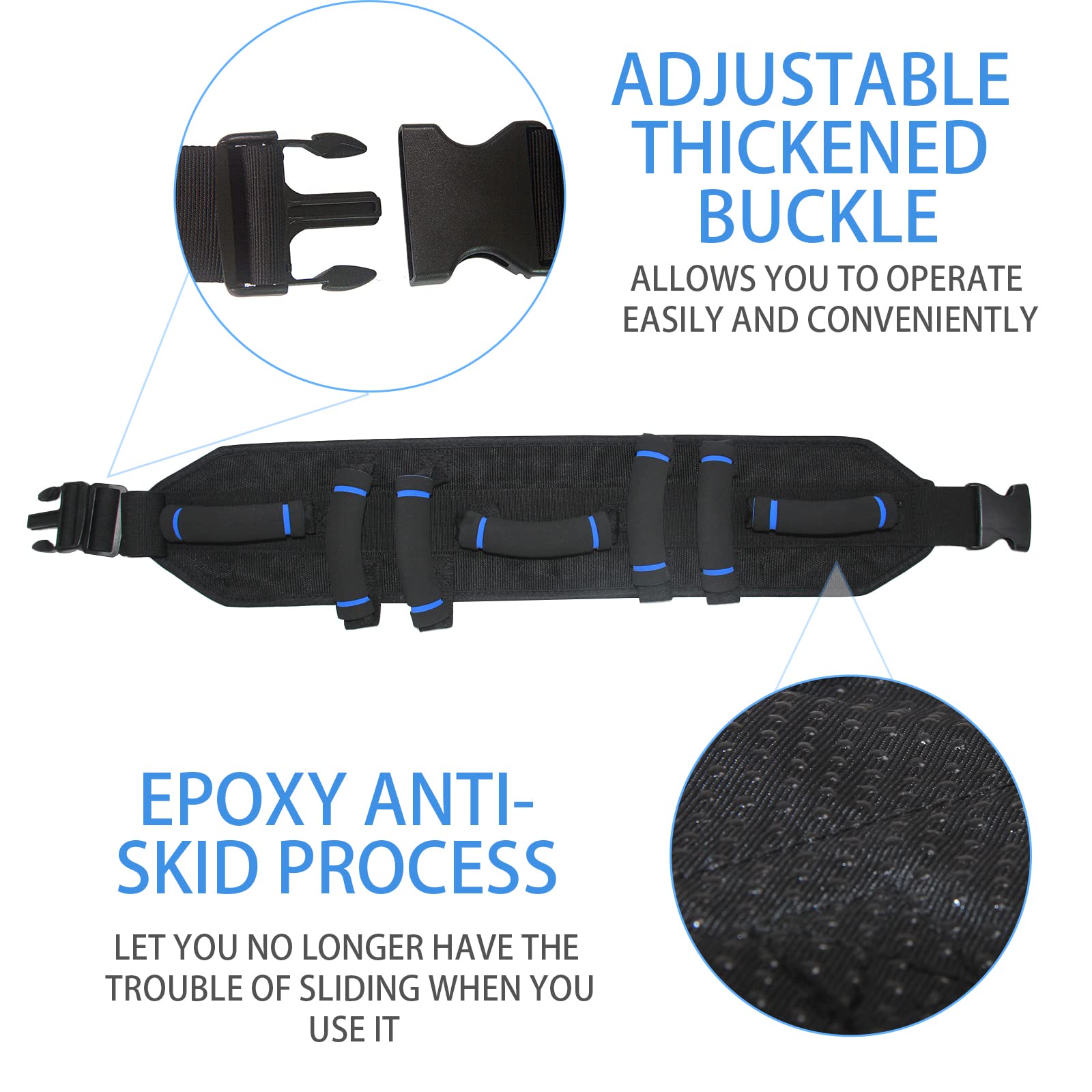 Gait Belts Transfer Gait Belt for Seniors with 7 Handles