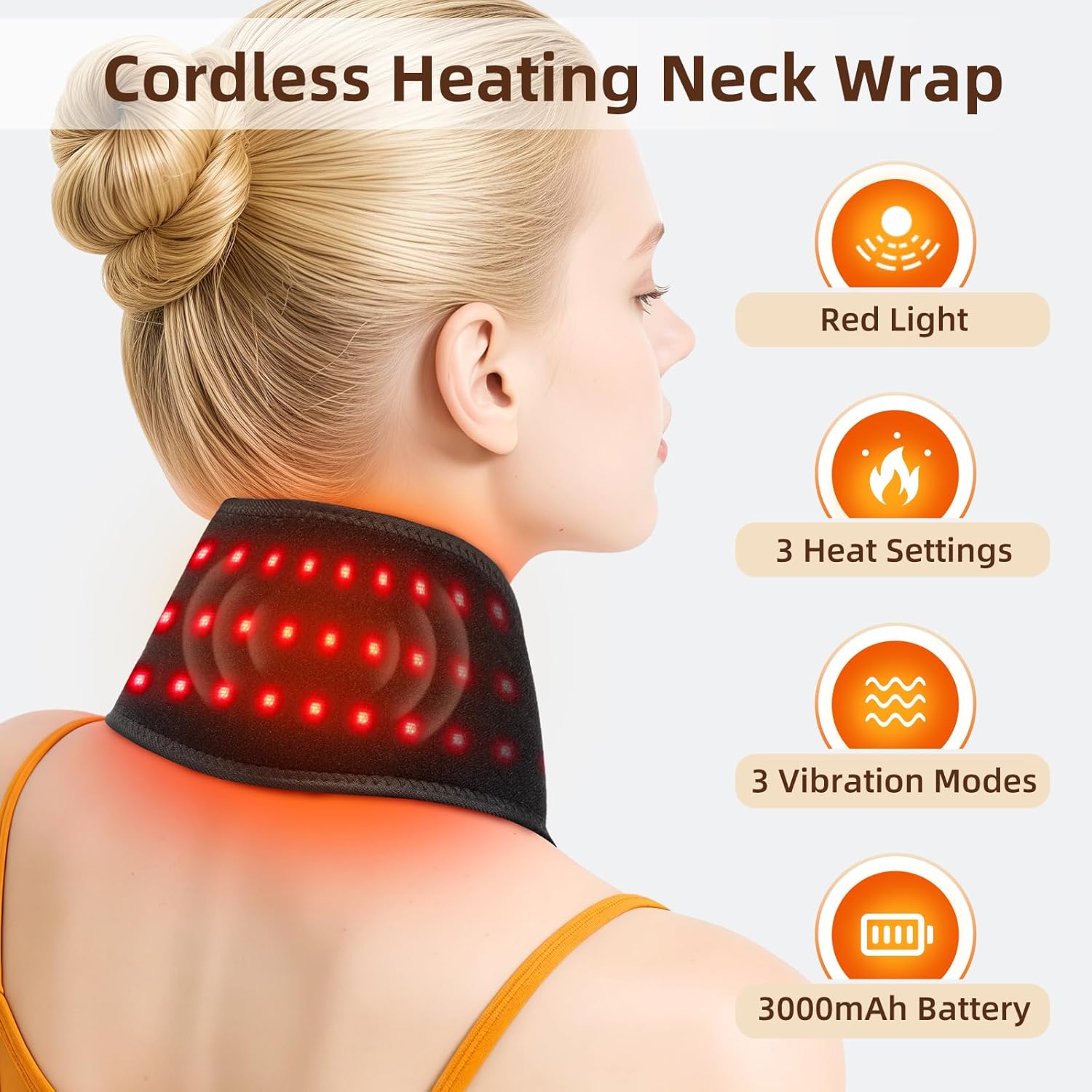 Cordless Neck Heating Pad for Pain Neck Massager