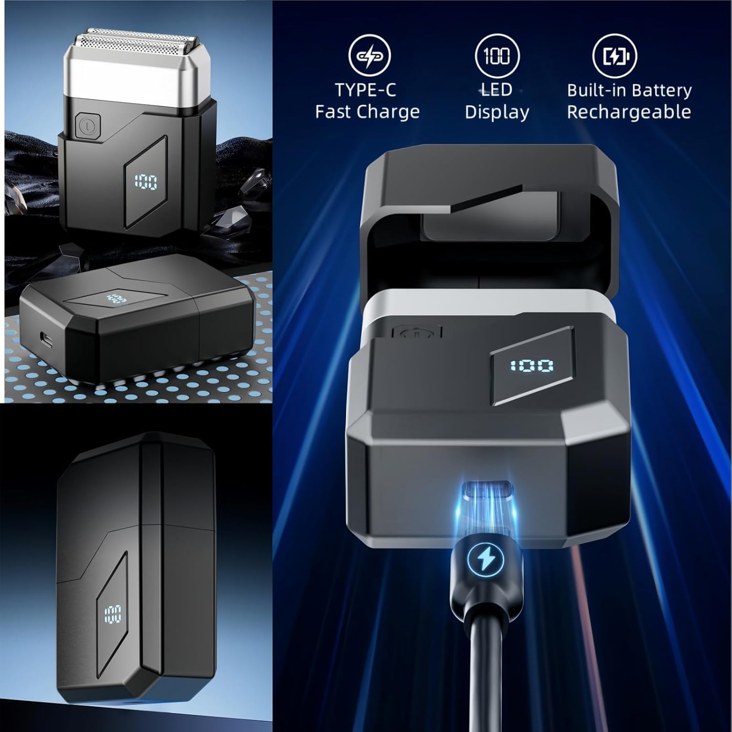 Mini Portable Electric Foil Shaves