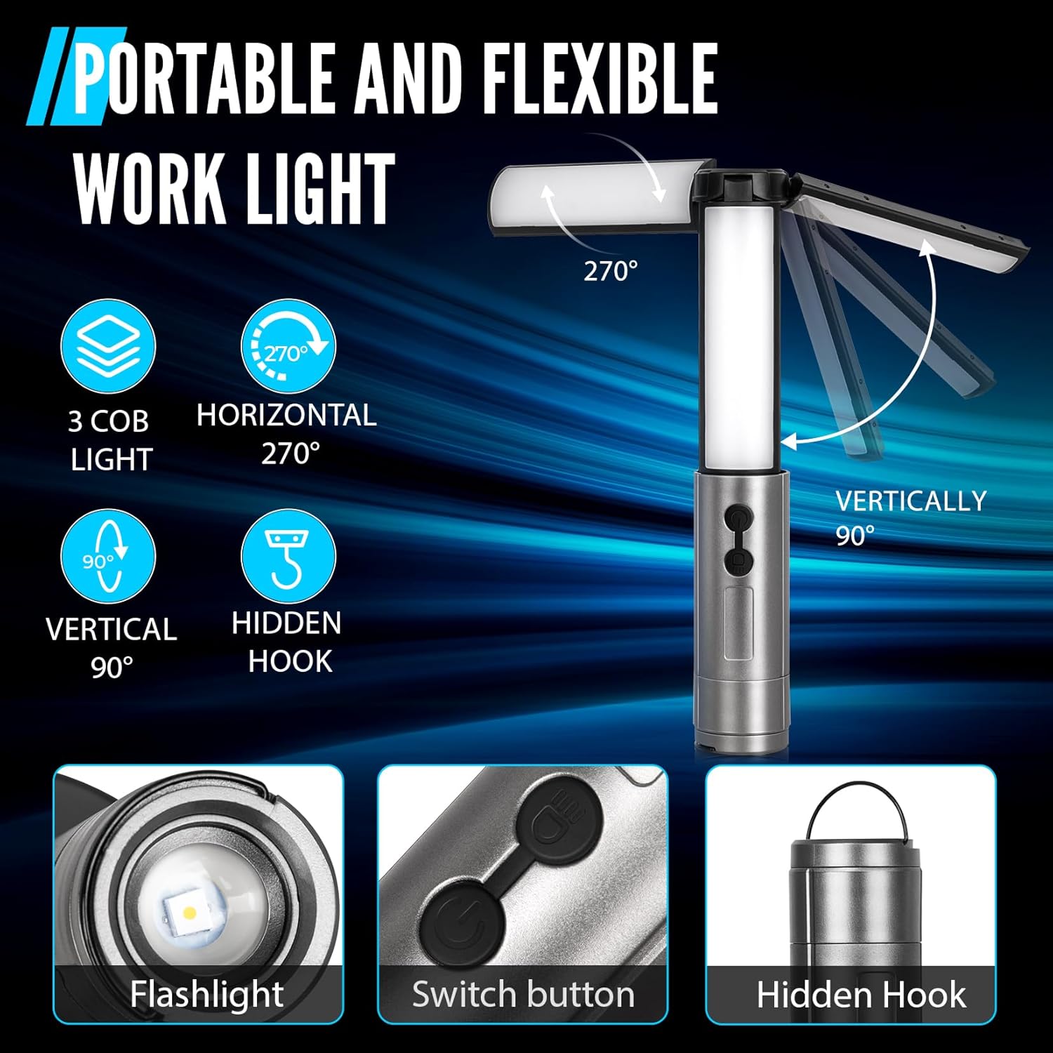 Rechargeable LED Camping Telescopic Light