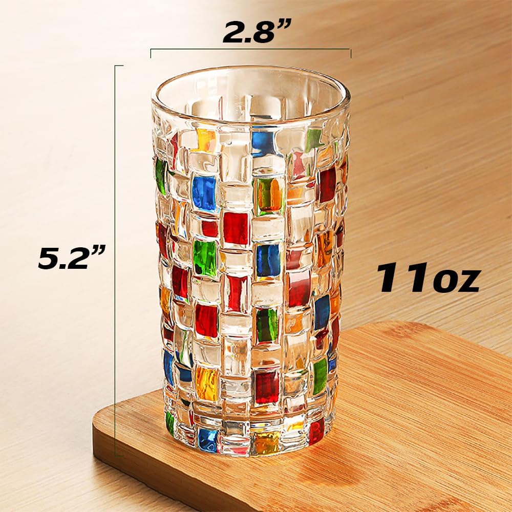 Colorful Whiskey Glass