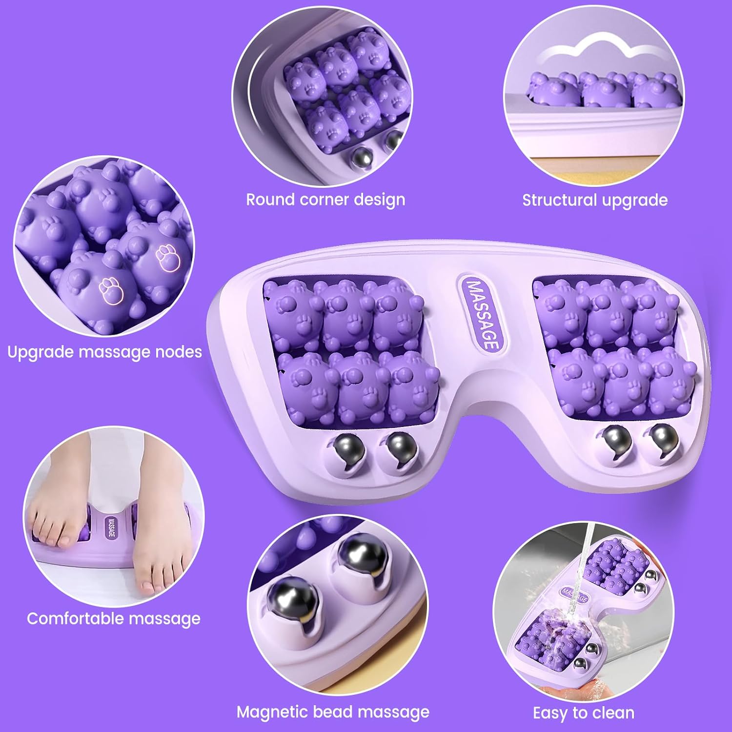 ⏰Hot Sale💜Foot Massager Roller for Plantar Fasciitis Relief