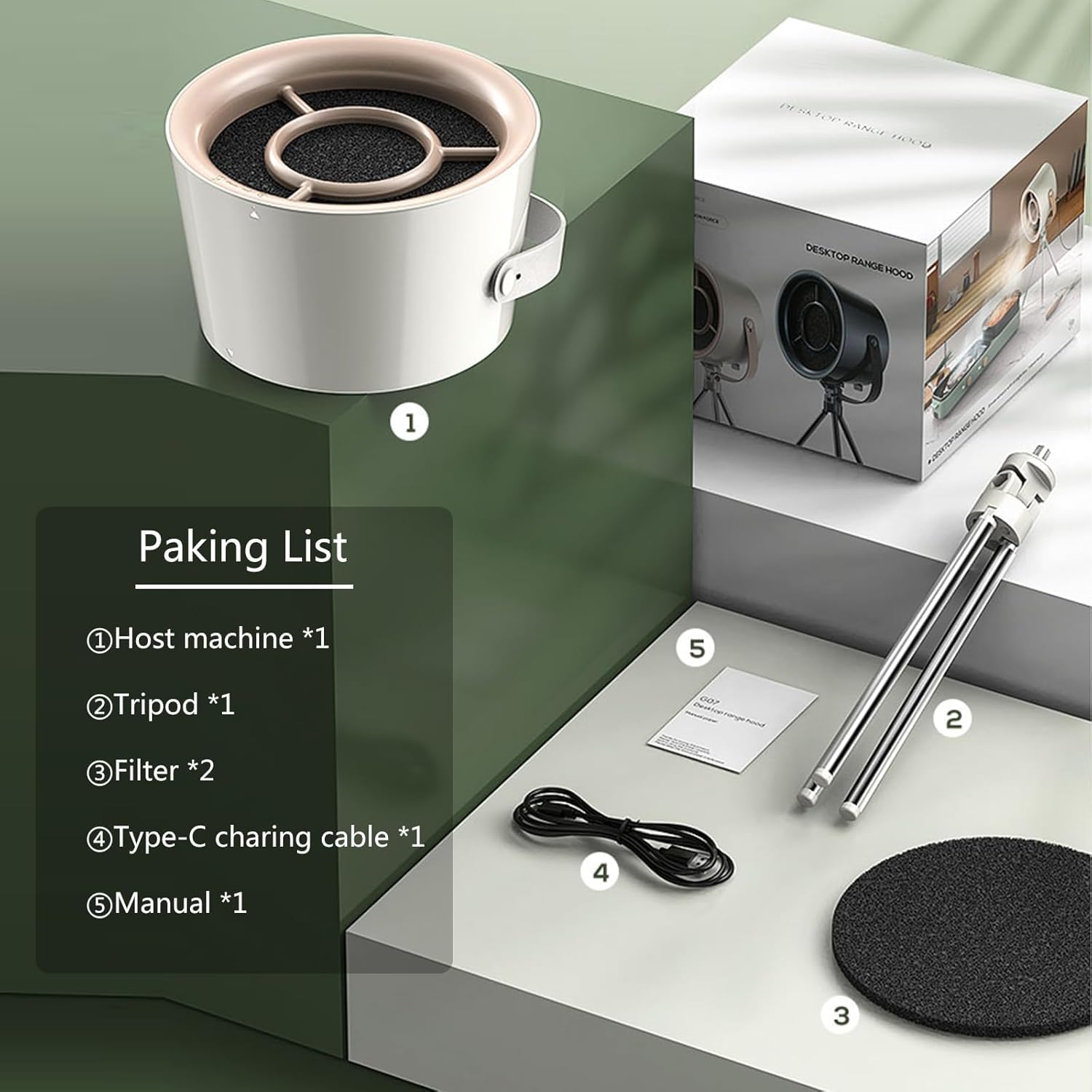 🫕Portable Desktop Range Hood