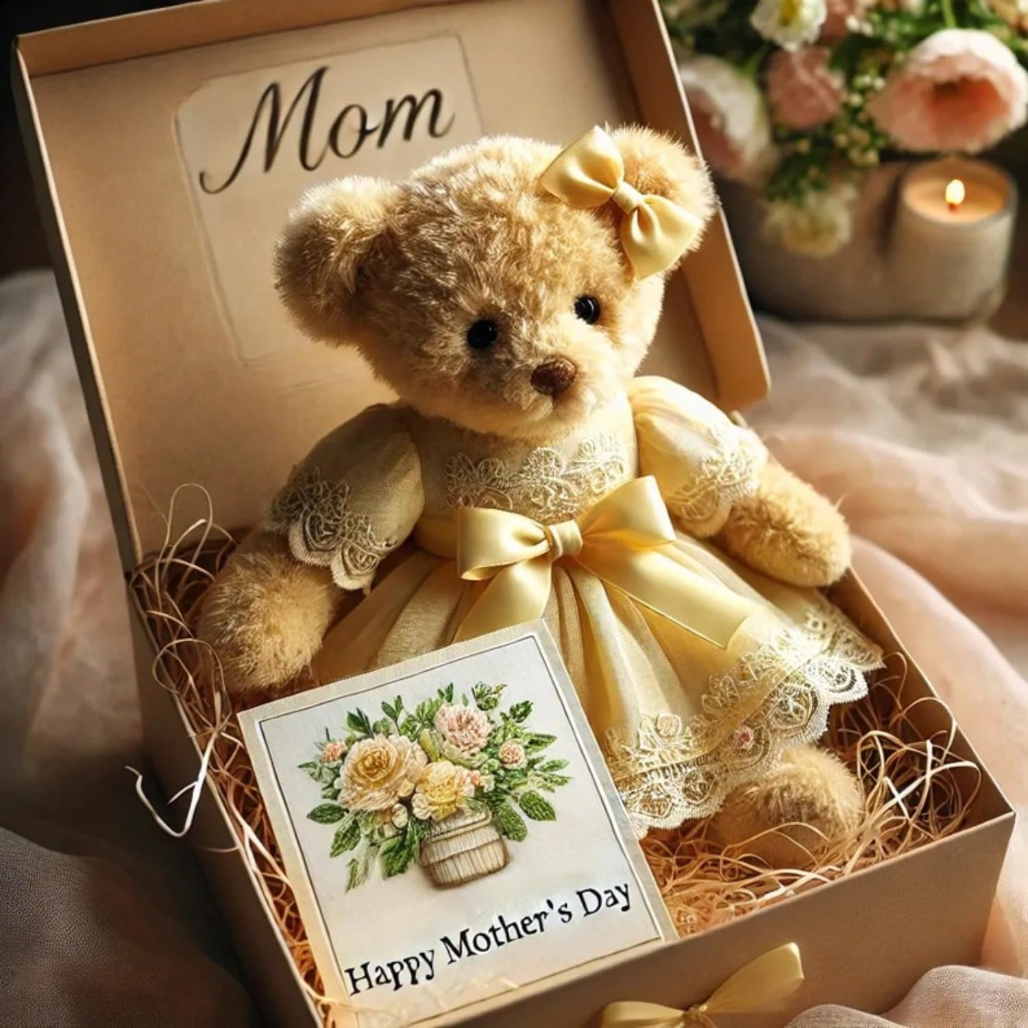 🔥49% OFF - Handmade Hug Teddy Bear Gift Box Mother's Day Gift