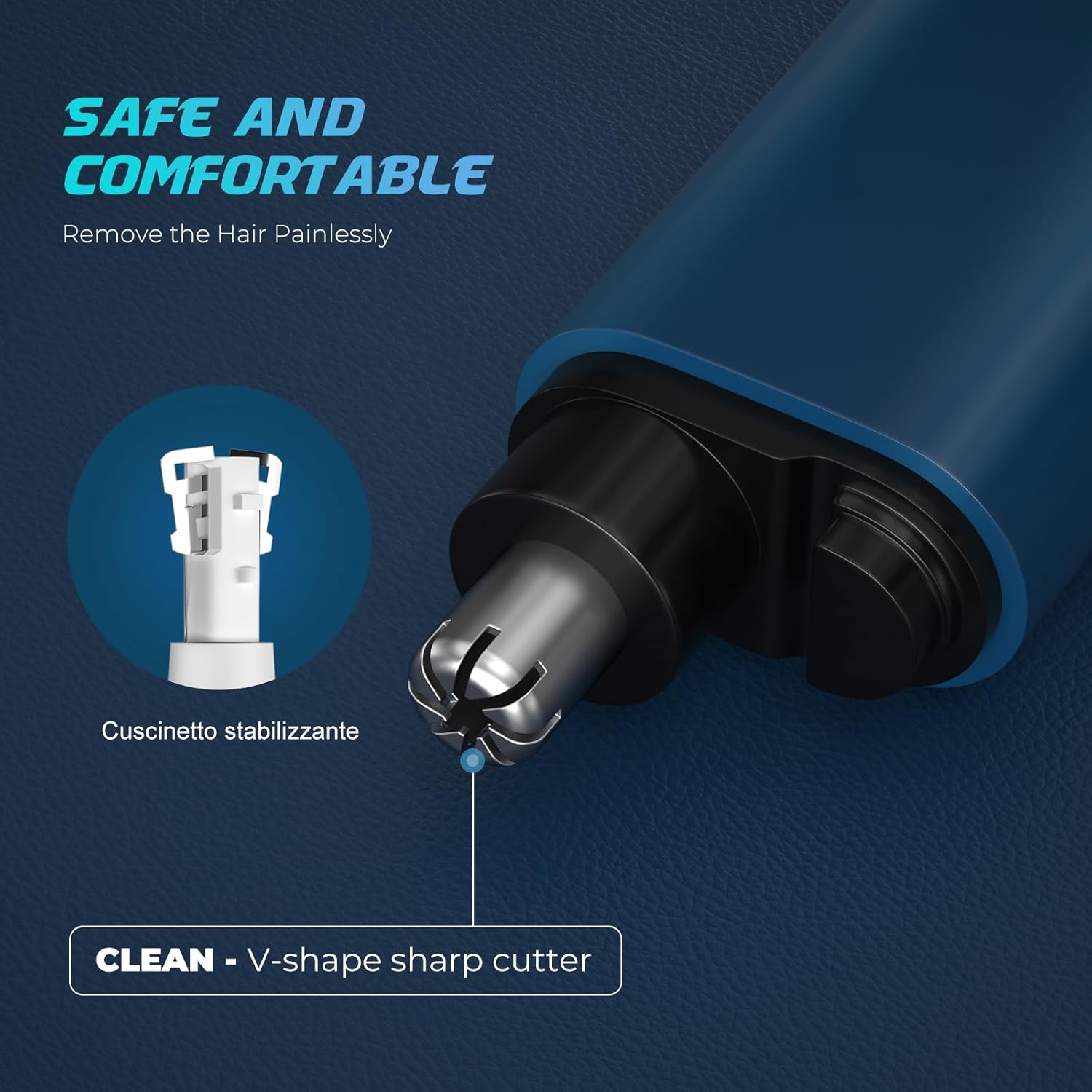 Portable Nose Hair Trimmer (Painless & Precision)