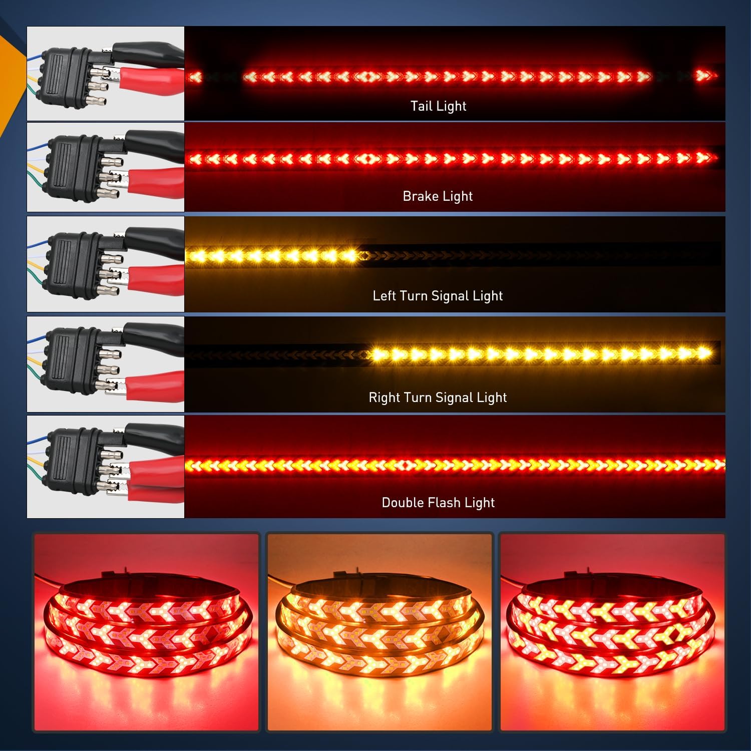 🔥LAST DAY 49% OFF -  LED Tailgate Light Bar Strip