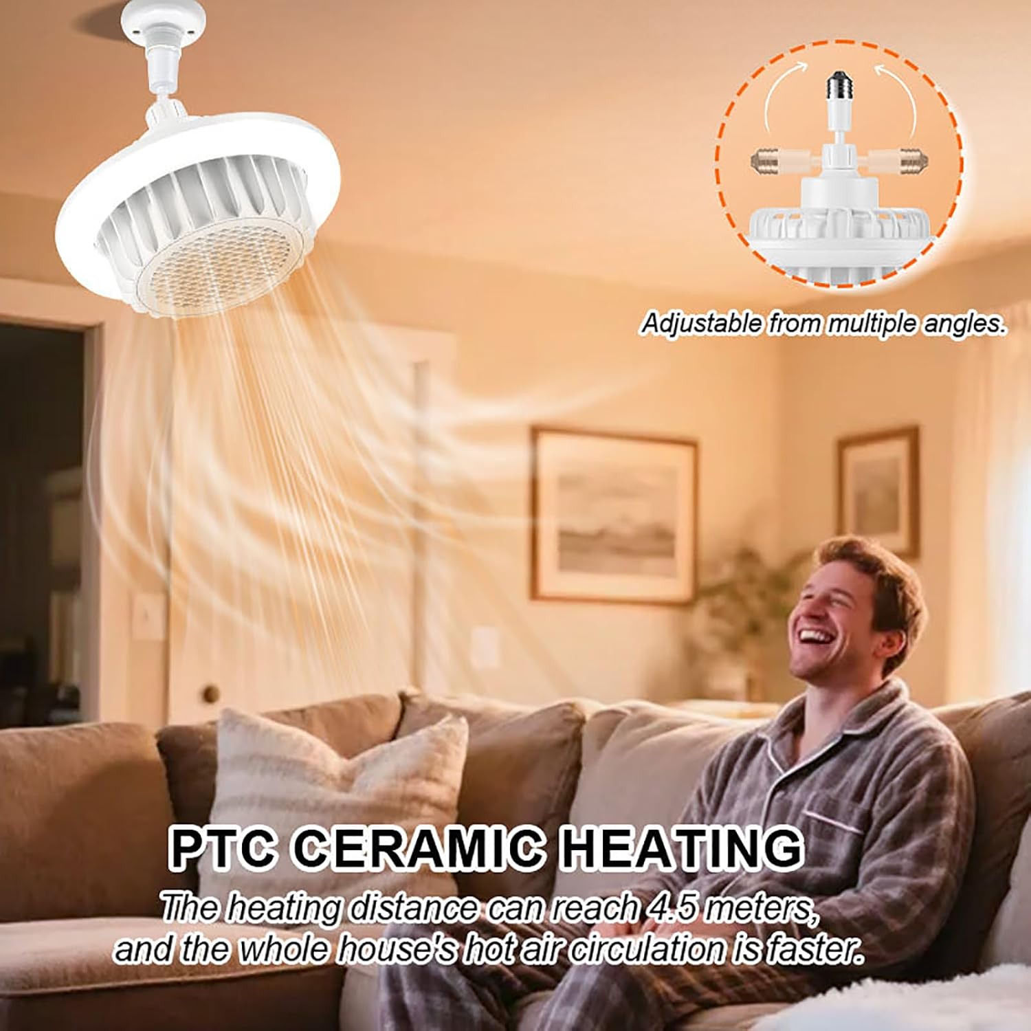 E27 Base Rapid Heating Bathroom Heat Lamp with Remote