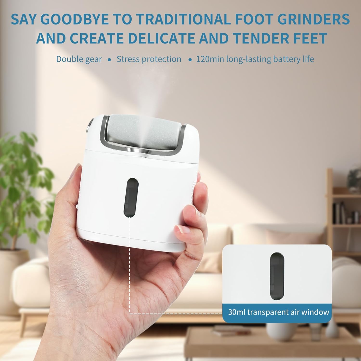 Electric Foot Callus Remover With Spray Comfortable and painless