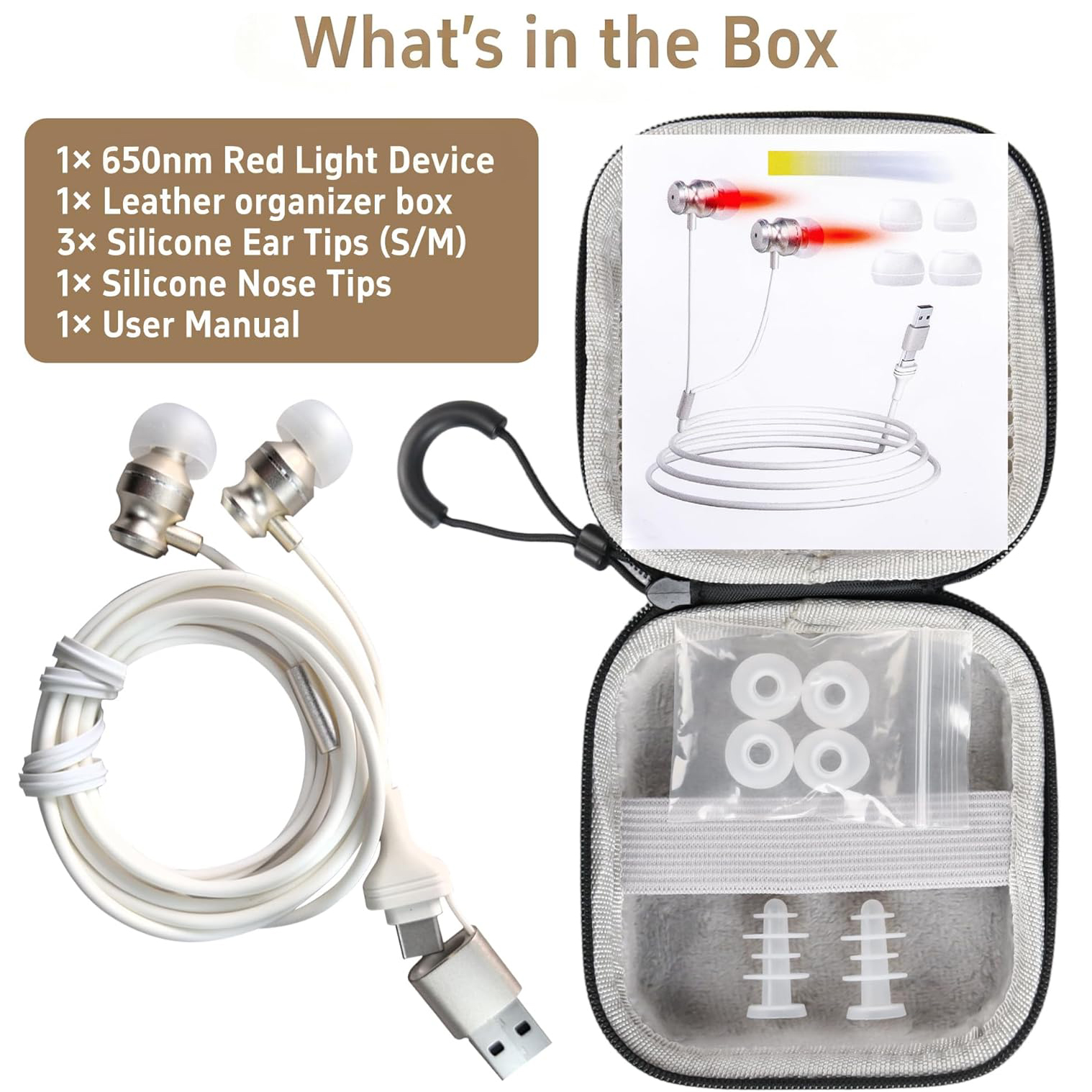 Red Light Therapy Tinnitus Relief Device