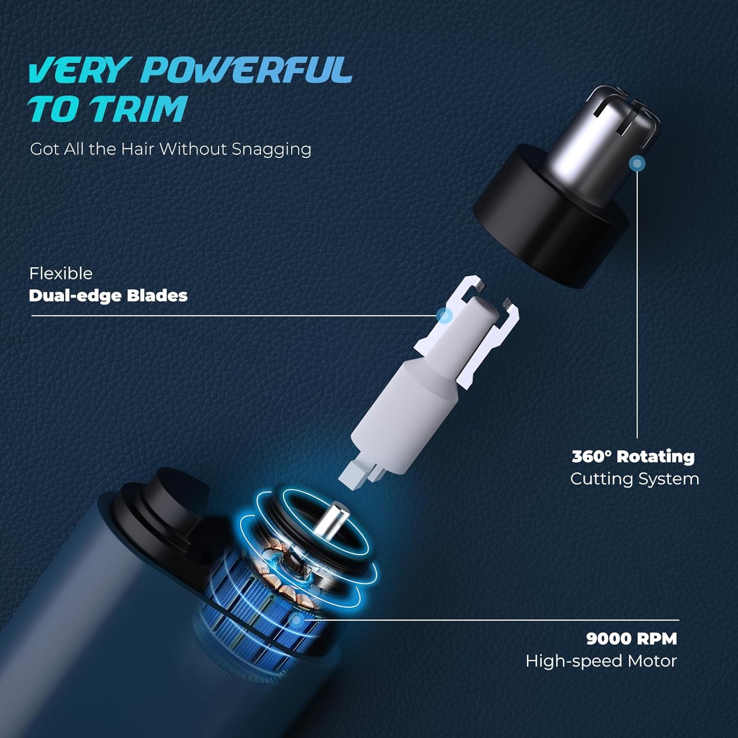 Portable Nose Hair Trimmer (Painless & Precision)