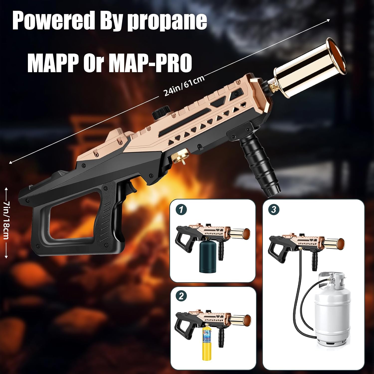 Powerful Cooking Propane Torch Head