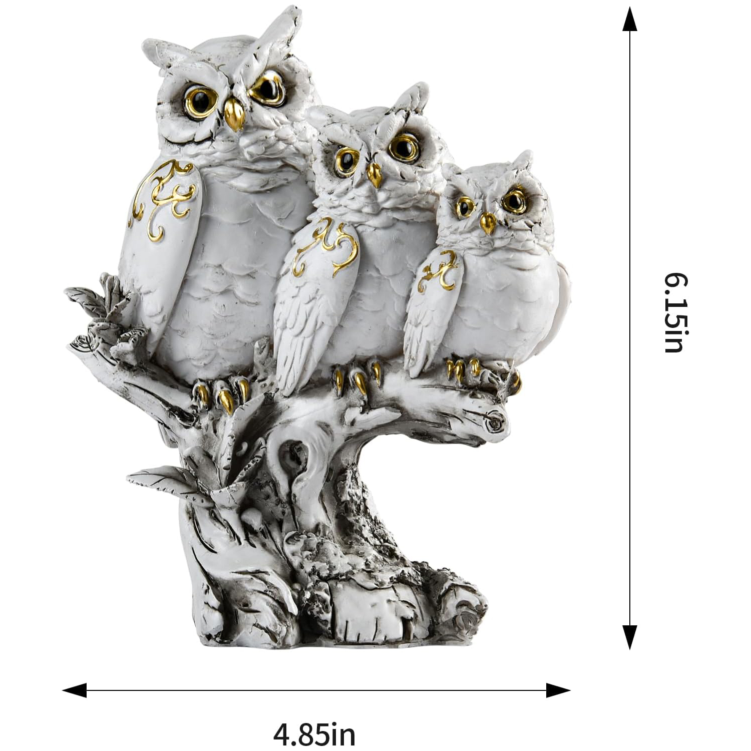 Modern Creative Owl Statue Resin Crafts Ornaments