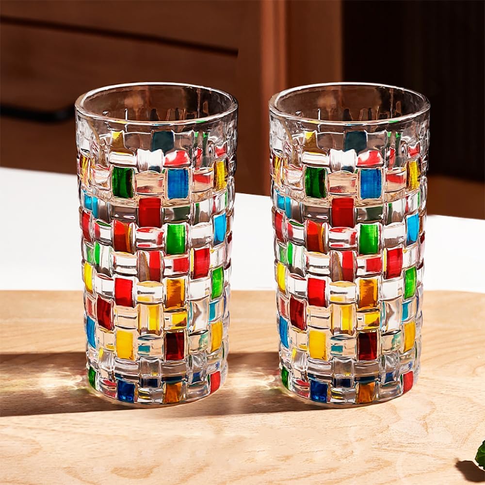 Colorful Whiskey Glass
