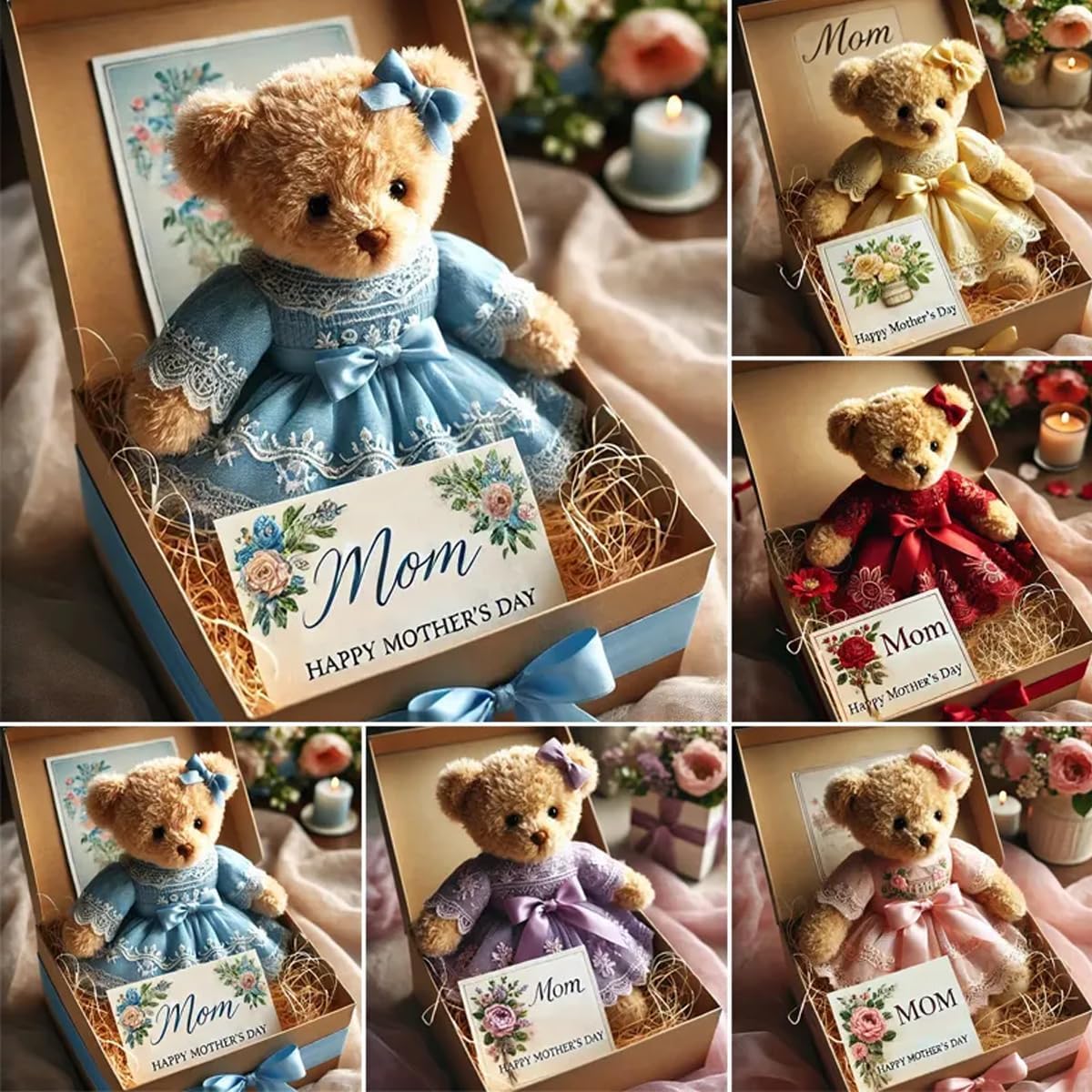 🔥49% OFF - Handmade Hug Teddy Bear Gift Box Mother's Day Gift
