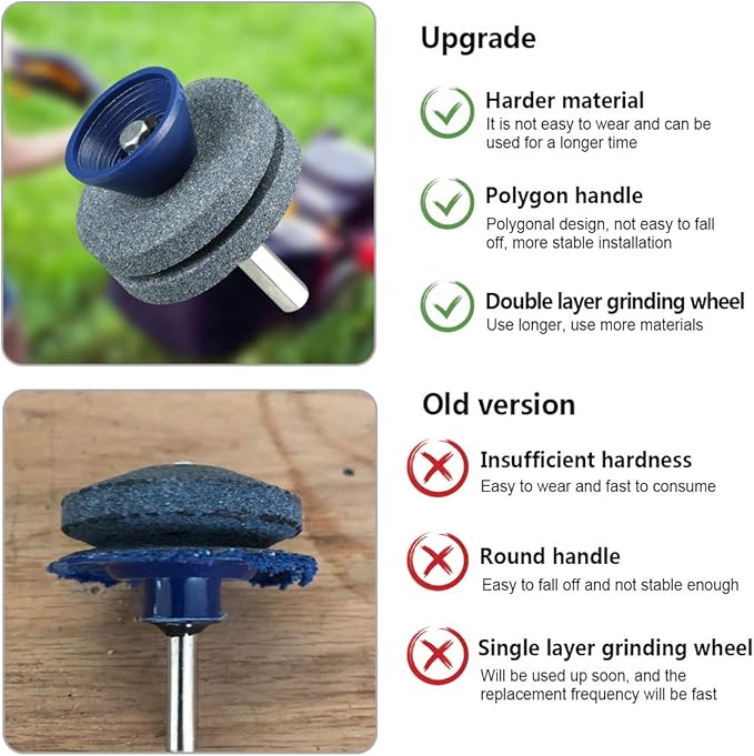 Double Layer Corundum Lawn Mower Blade Sharpener