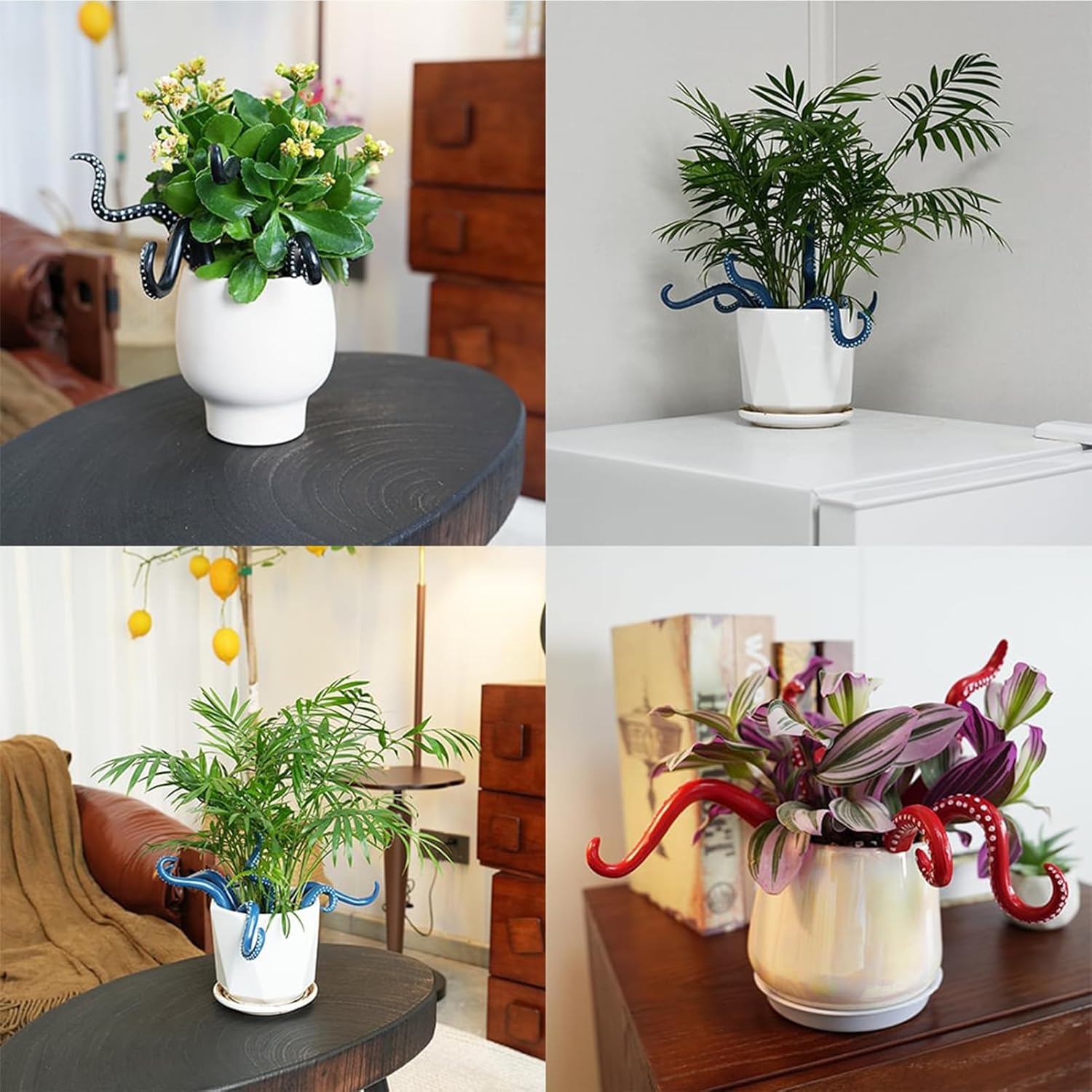 Glow in The Dark Octopus Plant Stakes