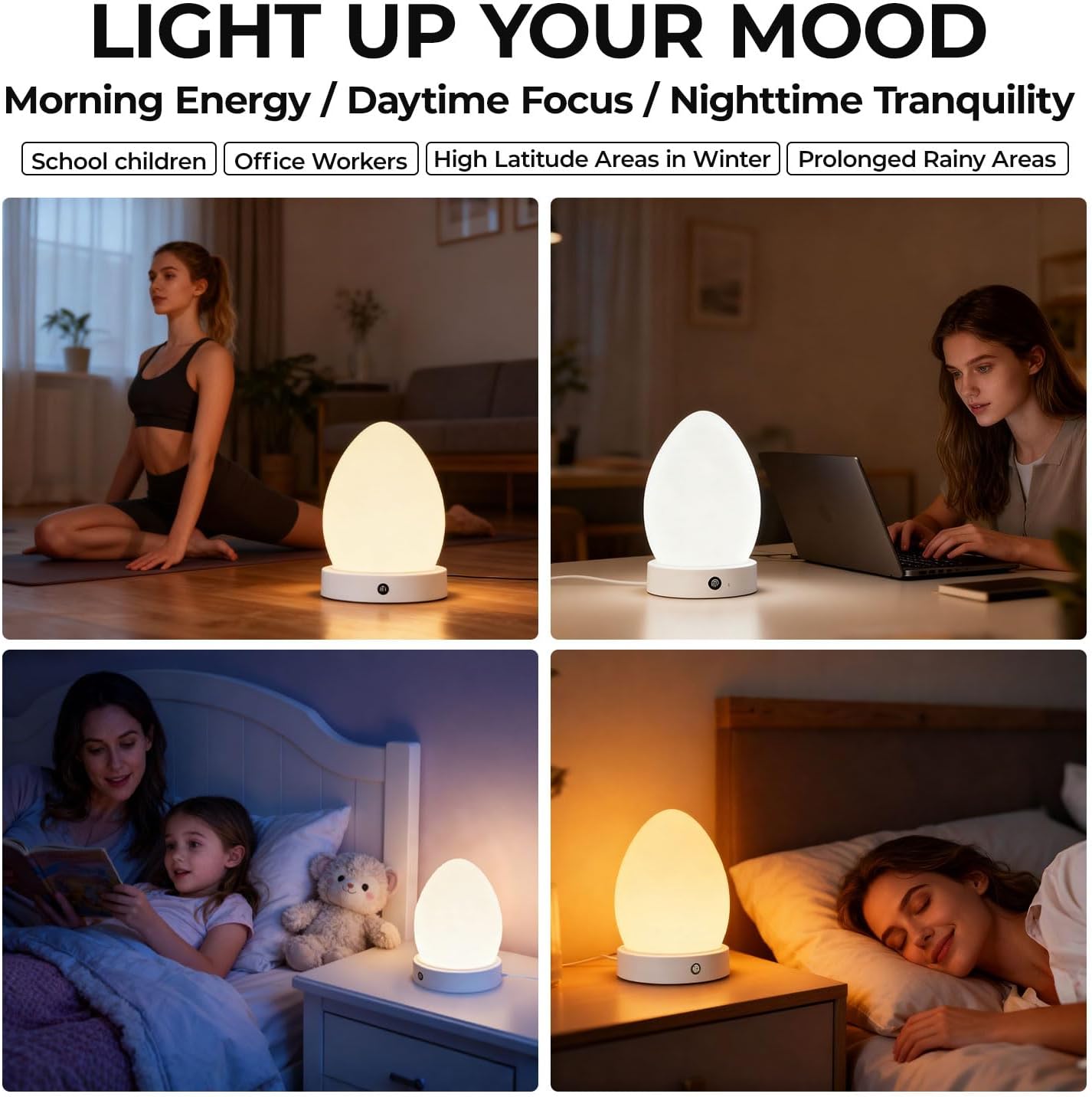 20000Lux SAD Light Therapy Lamp