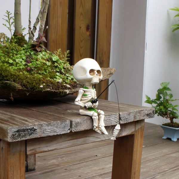 🎁Fishing Skeleton Garden Accessory