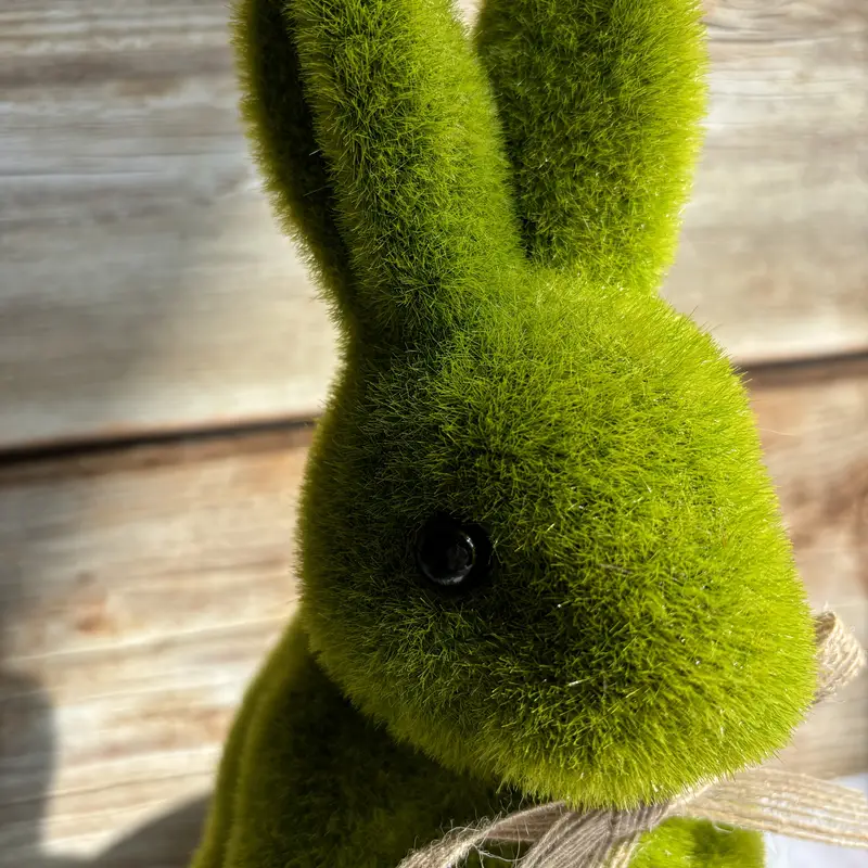 Green Moss Bunnies for Easter Decor