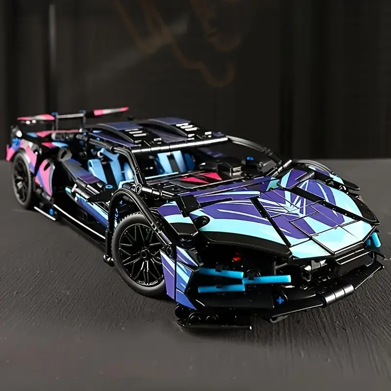 Cyberpunk Sport Car Building Block Sets – Future-Proof Your Creativity!