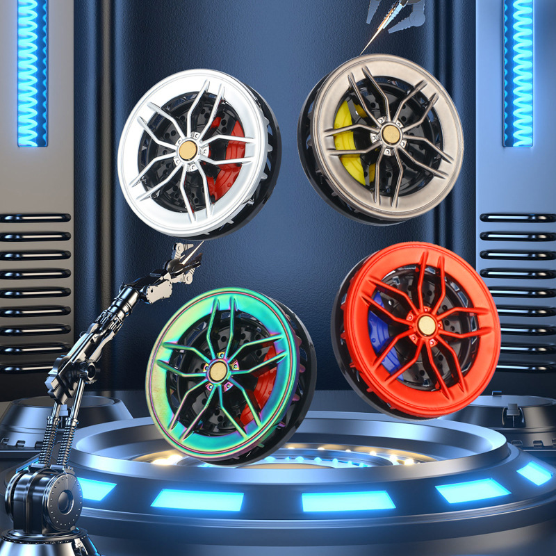 Car air outlet hub perfume rotatable tire air conditioner air outlet aromatherapy