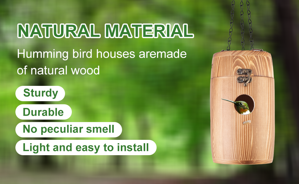 Use natural wood, get close to nature and care for birds