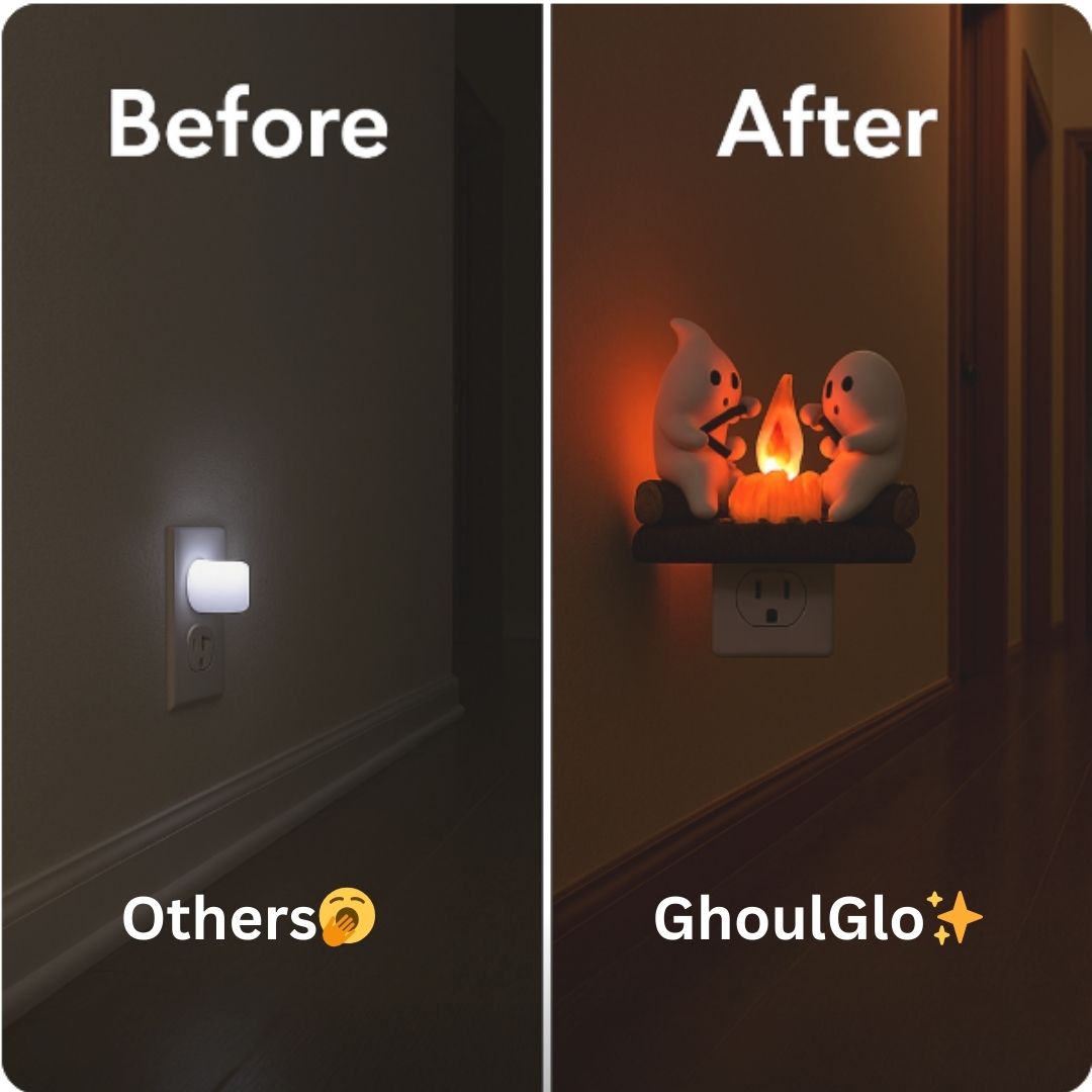 Cozy Ghost Campfire Nightlight