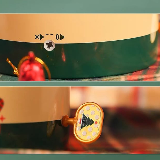 Christmas Tree Music Box Built With 361 Building Blocks