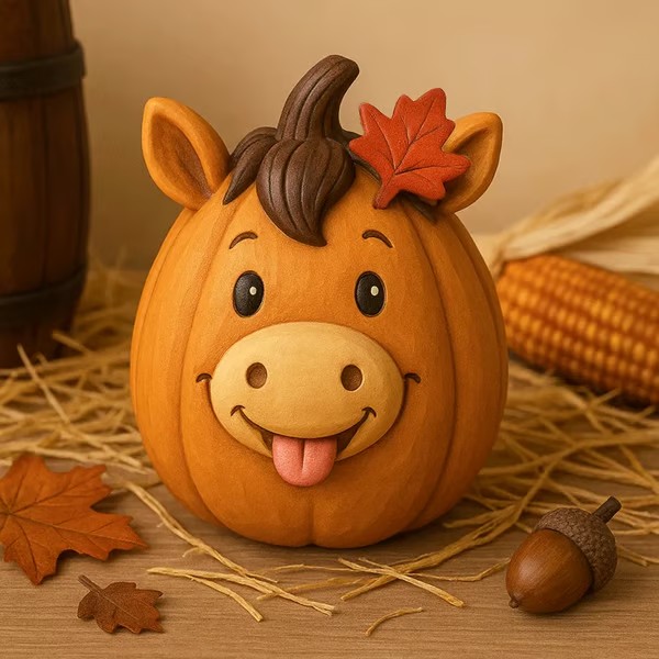 🔥Last Day 49% OFF - 🍂Thanksgiving Farm/Ranch Animal Pumpkins Engraving Figurines