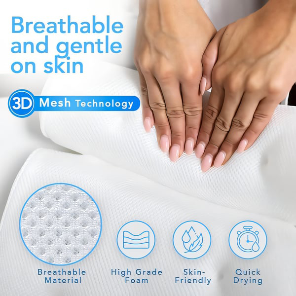 ✅ 𝟏𝟎𝟎 % 𝐒𝐏𝐀 Relaxation: The Bathtub Pillow